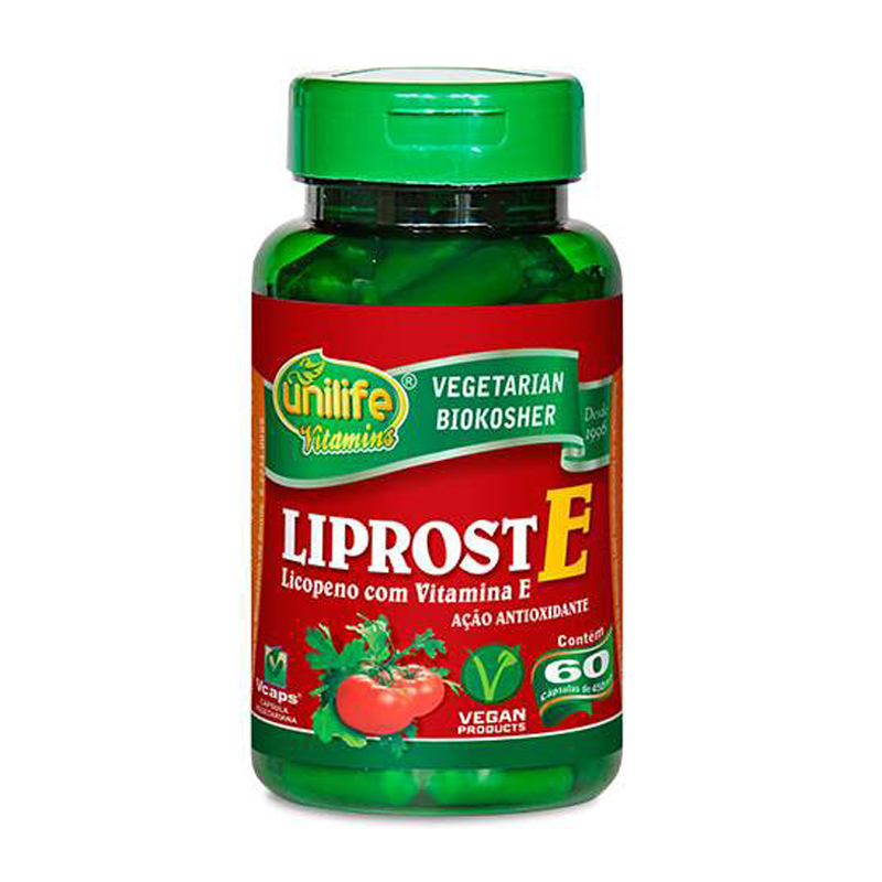 Licopeno Liprost E unilife - 60 cápsulas 