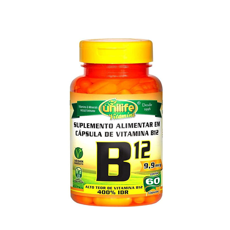 Vitamina B12 - Unilife - 60 cápsulas 