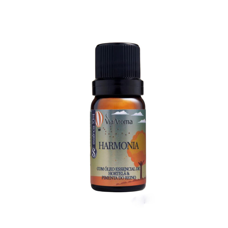 Blend Harmonia com óleo essencial de hortelã e pimenta do reino via aroma - 10 ml 