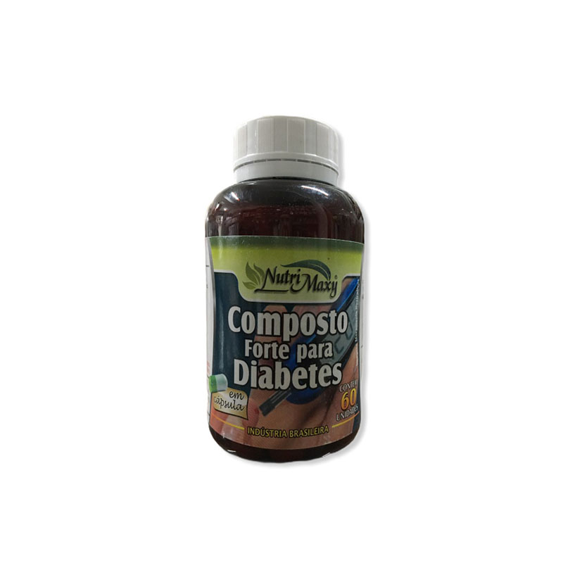 Composto forte para diabetes Nutry Maxy - 60 cápsulas 