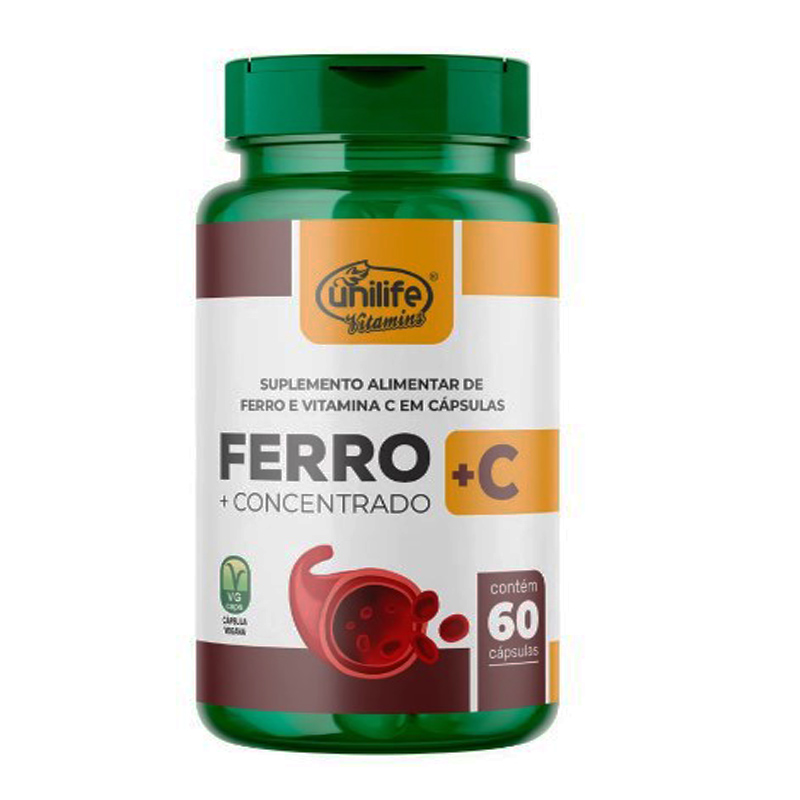 Ferro + Vitamina C concentrato 60 cápsulas
