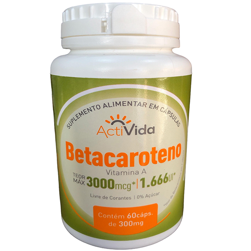 Vitamina A - Betacaroteno 60 capsulas