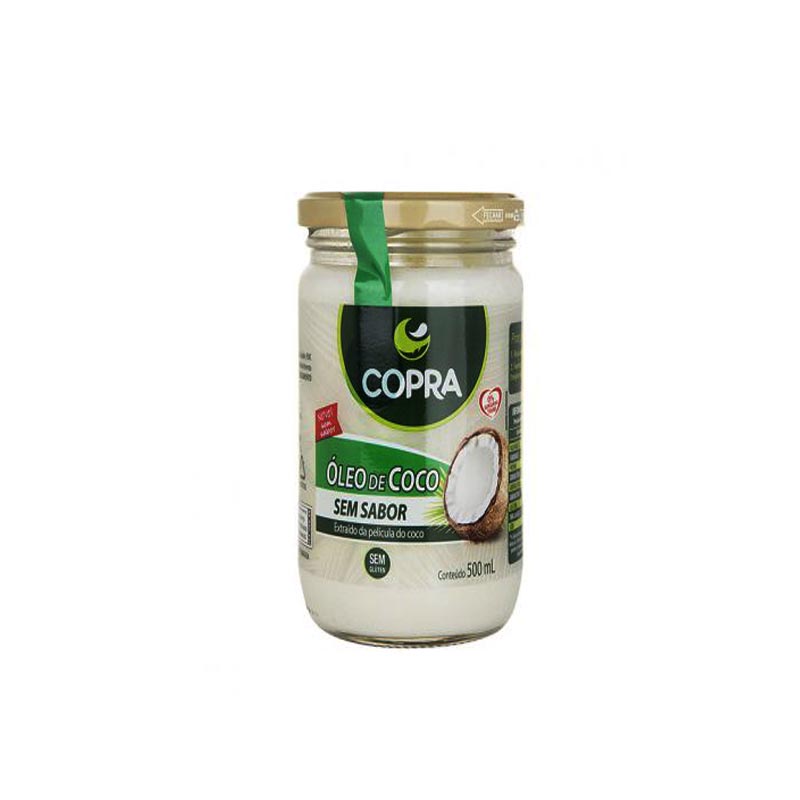 Oleo de coco sem sabor copra - 500 ml 