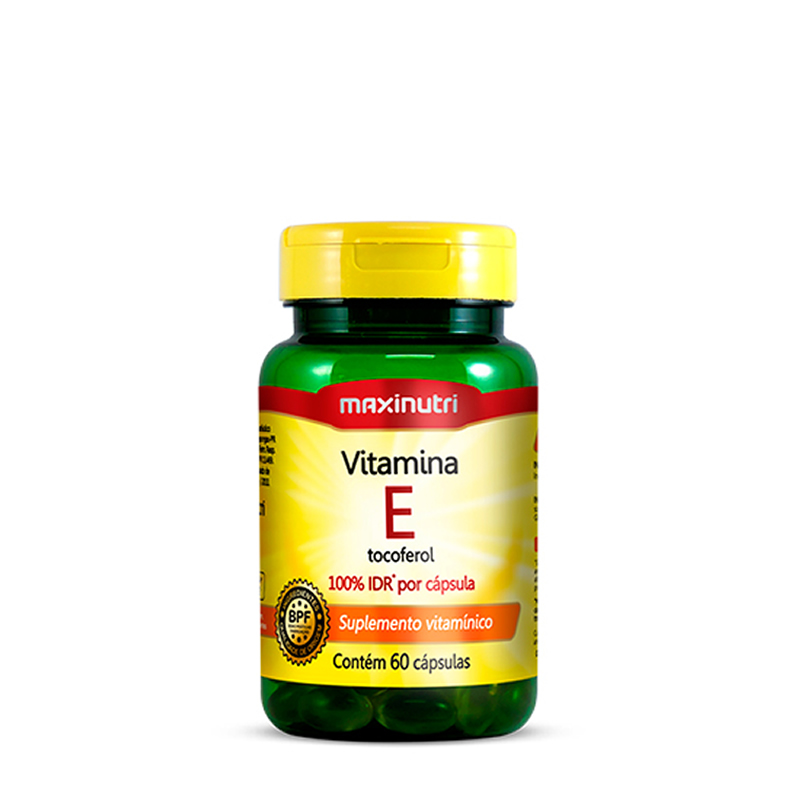 Vitamina E Tocoferol - maxinutri - 60 cápsulas 